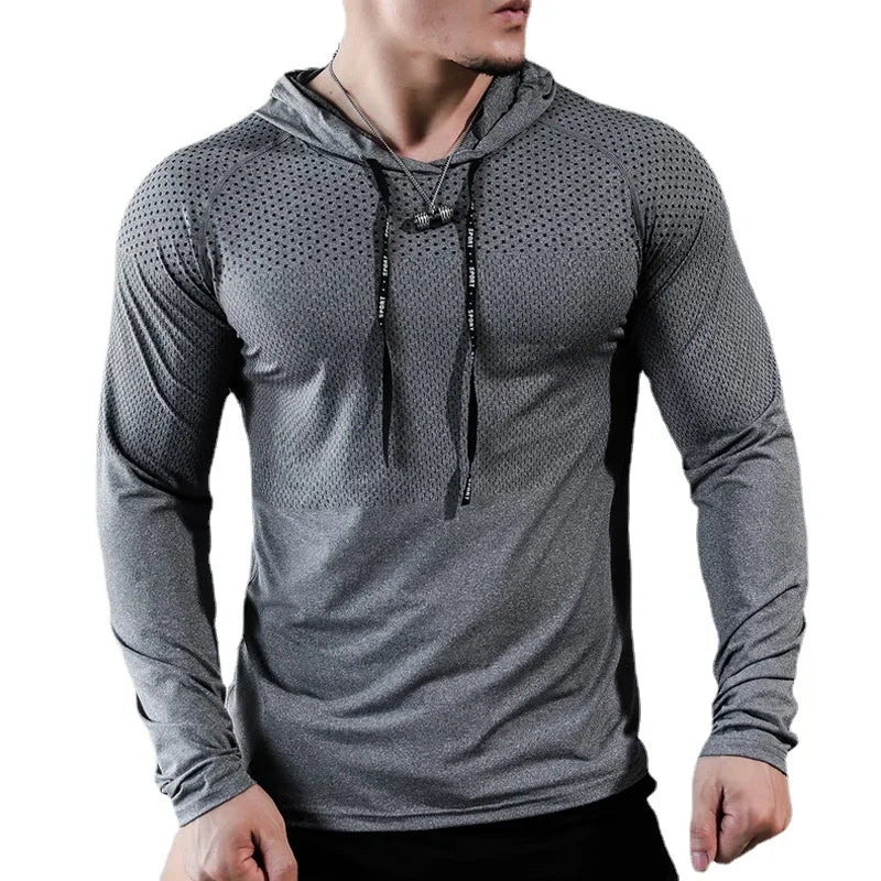 Mens Fitness Tracksuit Running Sport Hoodie Jacket