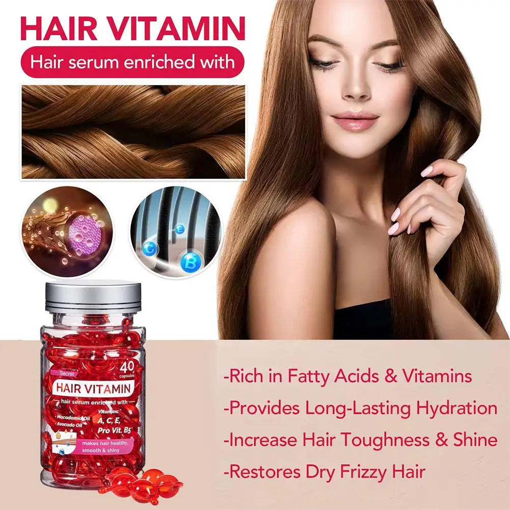 Vitamin Leave-In Hair Care Essential Oil Capsules