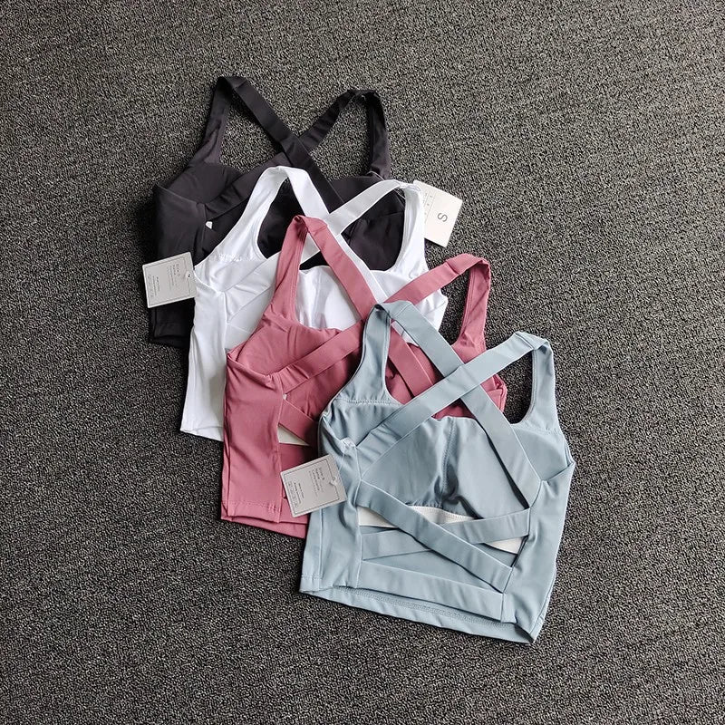 Women Cross Strap Sports Bra